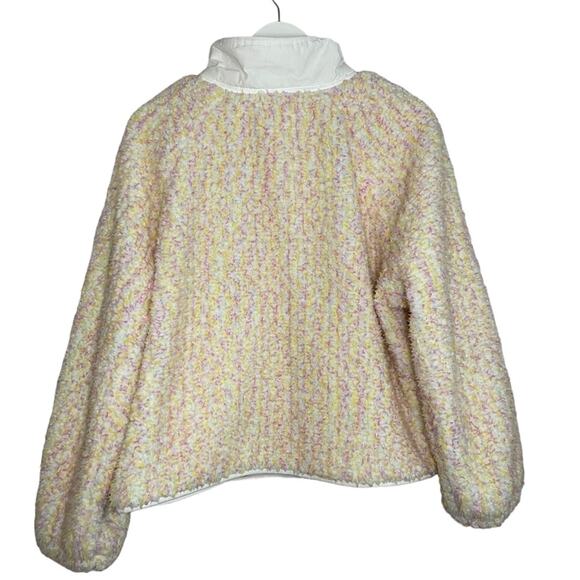 Altar’d State NWOT Rainbow Confetti Wubby Warm Fleece Jacket Relaxed Fit Large - Picture 8 of 10